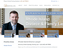 Tablet Screenshot of moyerdivorcelaw.com